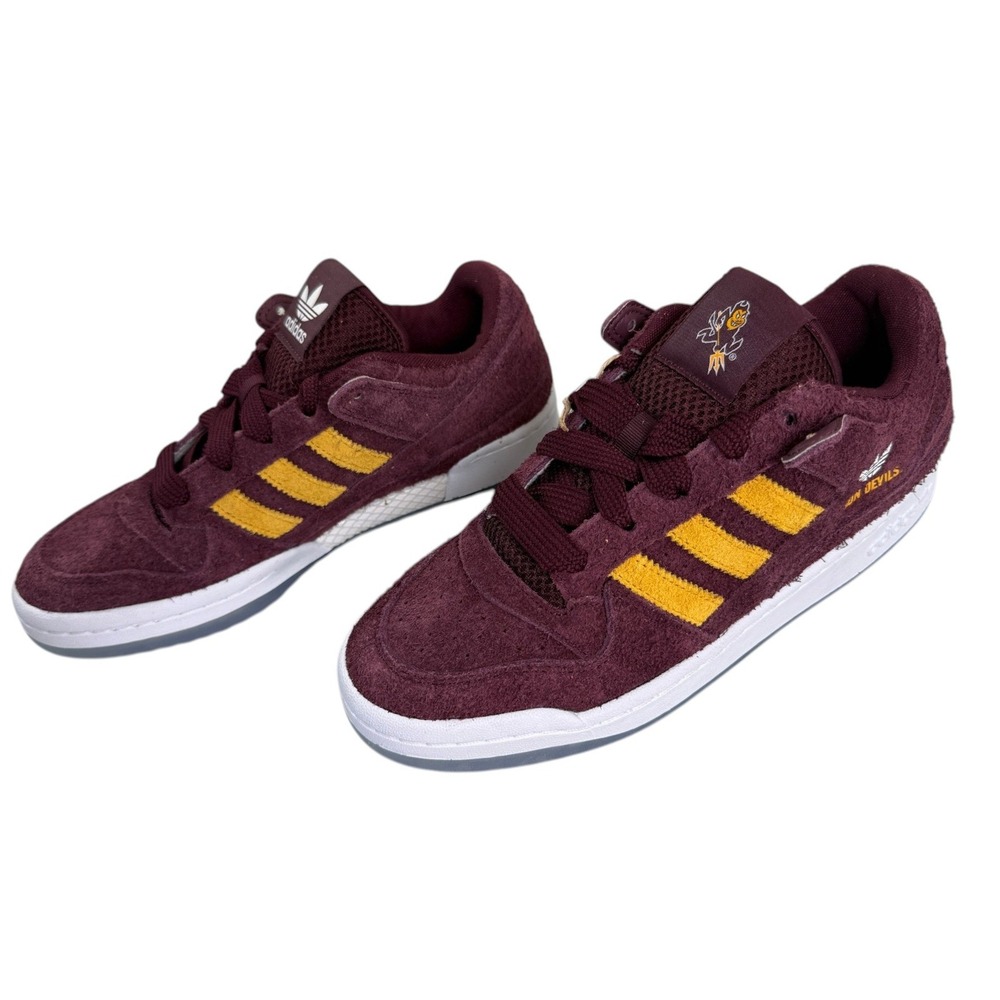 adidas Forum Low CL NCAA Arizona State Sun Devils Mens 8 Maroon HQ7480 NWT Shoes